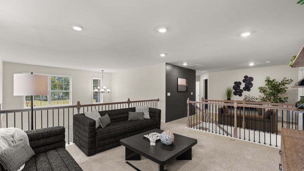 Furnished interior in a model home at Haven Abbey in Cumming (Image 45).