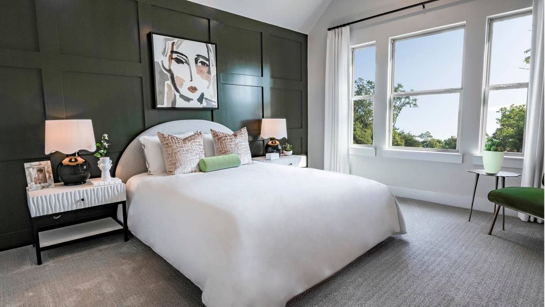 Furnished interior in a model home at Shady Valley Estates in Midlothian (Image 9).