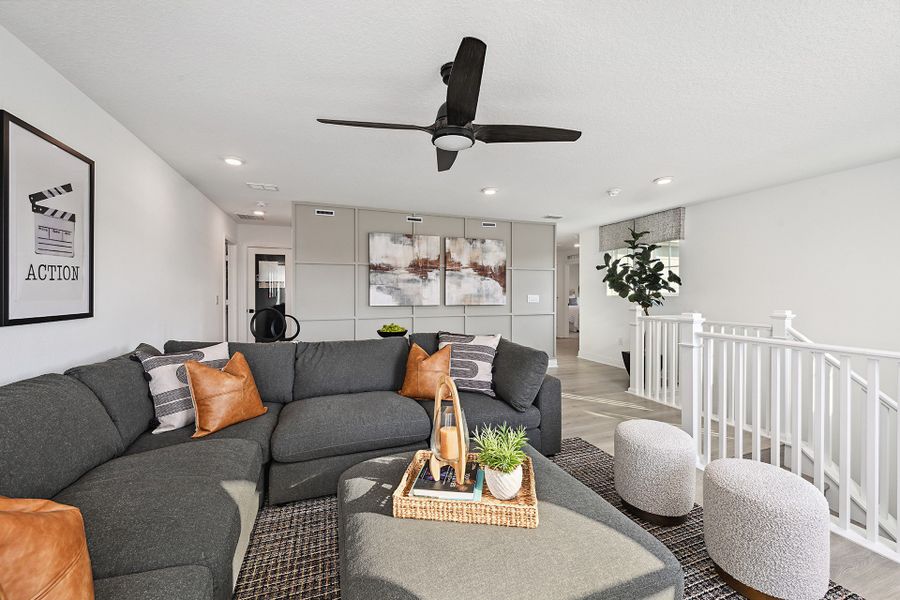 Furnished interior in a model home at Acuera Estates in Apopka (Image 8).