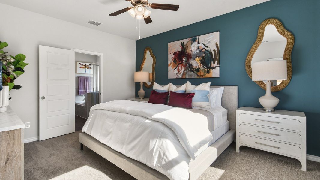 Sycamore Landing model home primary suite