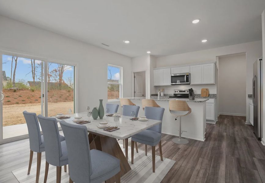 Furnished interior in a model home at Kendall Grove in McDonough (Image 7).