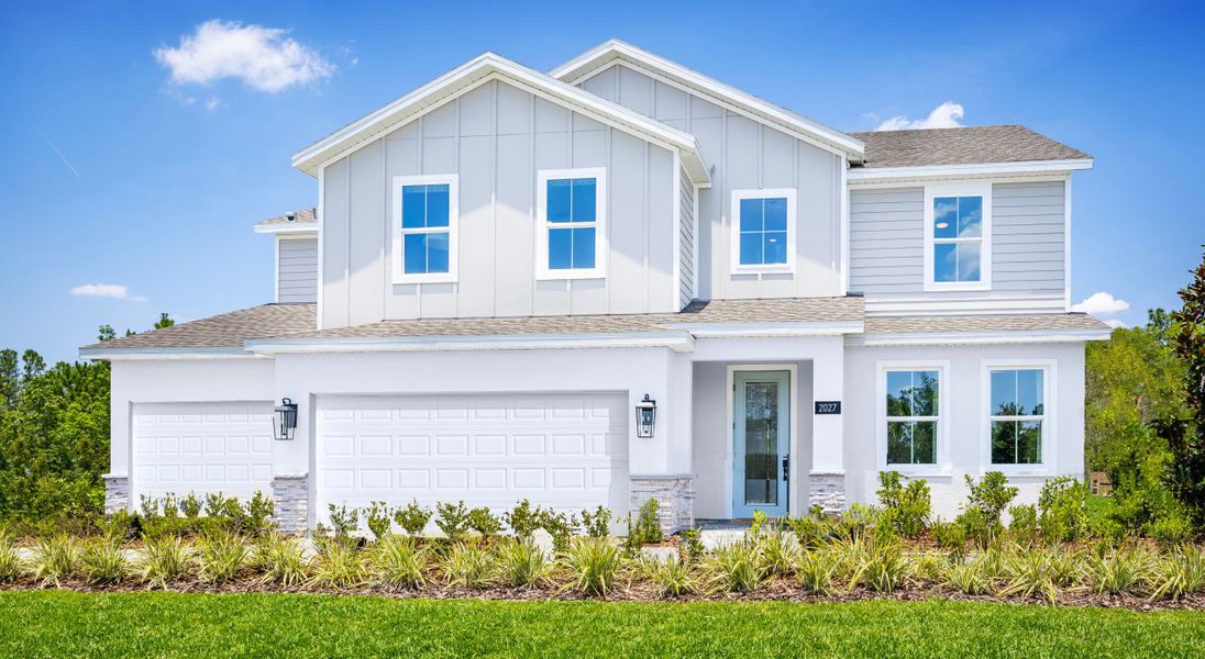 Front exterior of a home in the Trinity Gardens community, located in Deland, FL (Image 2). Front exterior of a home in the Trinity Gardens community, located in Deland, FL (Image 2).