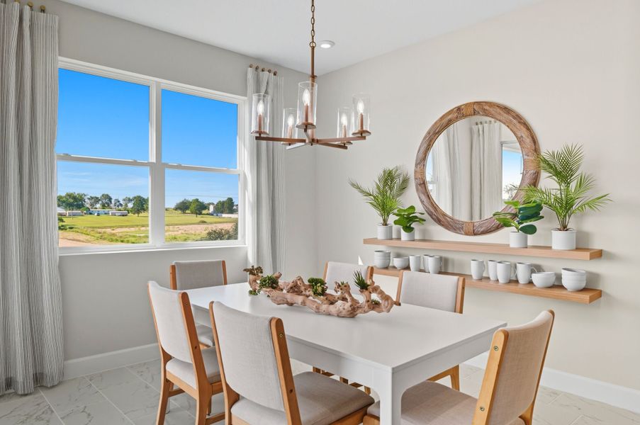 Furnished interior in a model home at Waterbrooke in Clermont (Image 8).