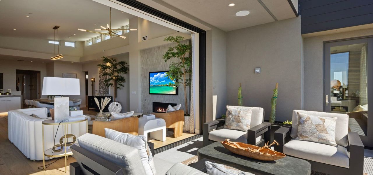 Furnished interior in a model home at The Retreat in Scottsdale (Image 23).