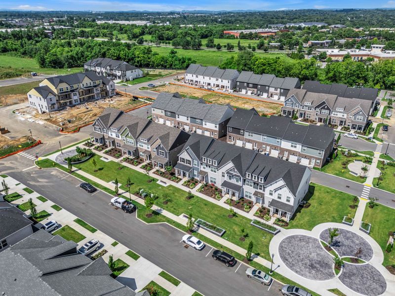 Aerial view of the Anderson Park community in Hendersonville, TN, showing layout and nearby surroundings (Image 18).