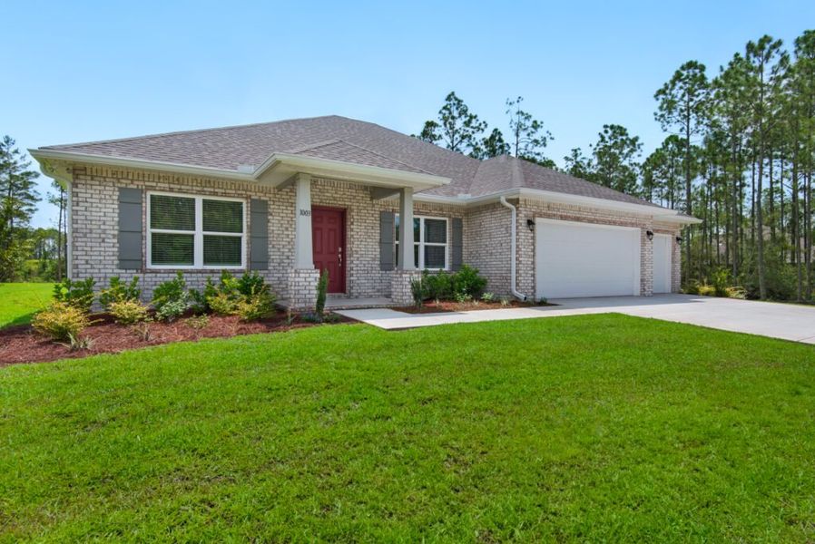 Front exterior of a home in the Windswept Estates community, located in Freeport, FL (Image 5). Front exterior of a home in the Windswept Estates community, located in Freeport, FL (Image 5).