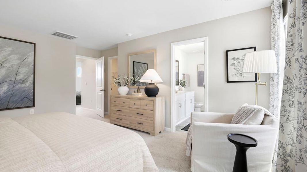 Furnished interior in a model home at Sherwood Gardens in Landrum (Image 36).