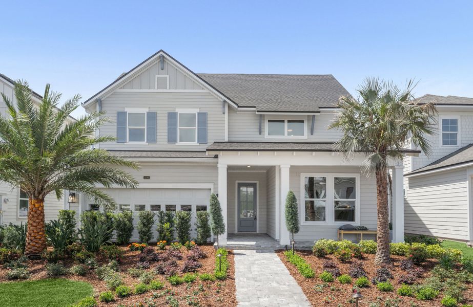 Front exterior of a home in the Mariposa at EverRange community, located in Jacksonville, FL (Image 2).