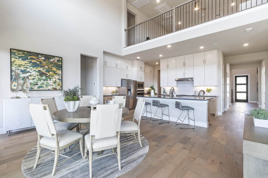 Furnished interior in a model home at Crescent Bluff in Georgetown (Image 12).
