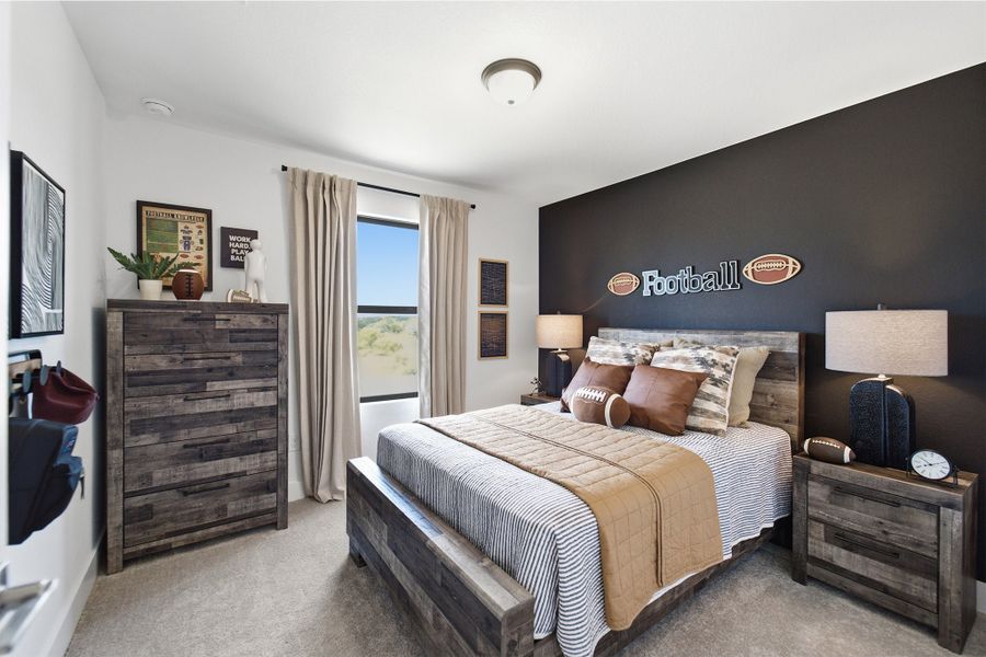 Furnished interior in a model home at Lone Oak in San Antonio (Image 40).
