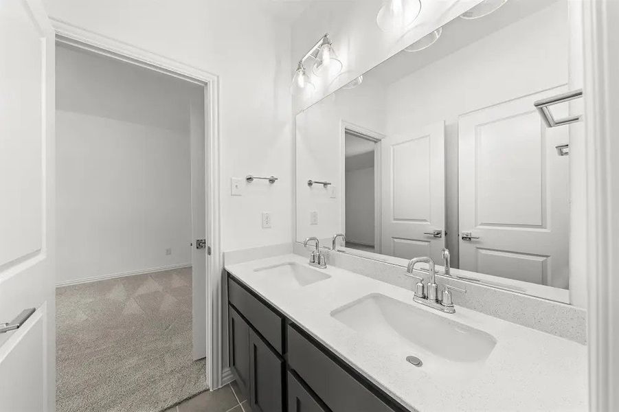 Furnished interior in a model home at Willow Springs 50's in Fort Worth (Image 16).