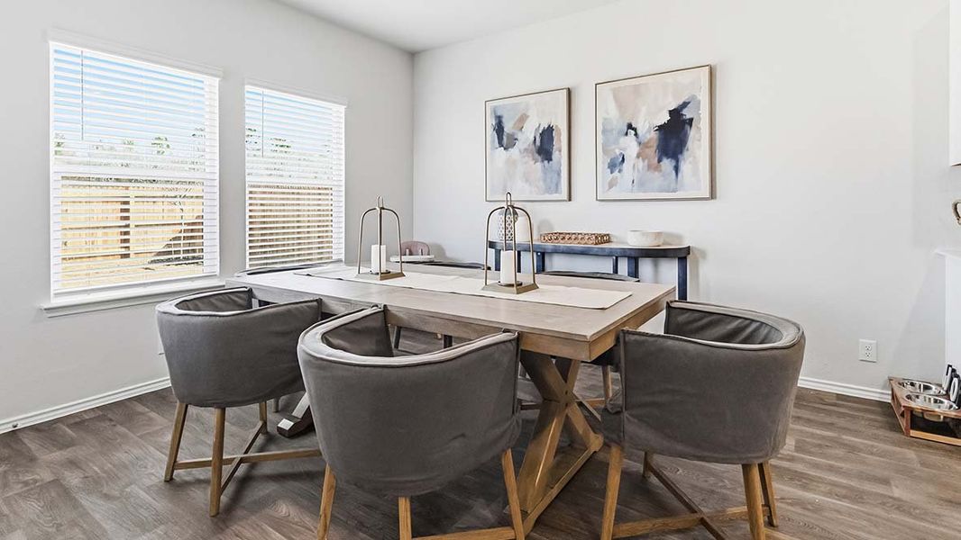 Furnished interior in a model home at Hunters Ranch in San Antonio (Image 11). Furnished interior in a model home at Hunters Ranch in San Antonio (Image 11).