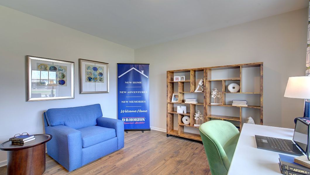 Furnished interior in a model home at Tap Root Farms in Fletcher (Image 35).