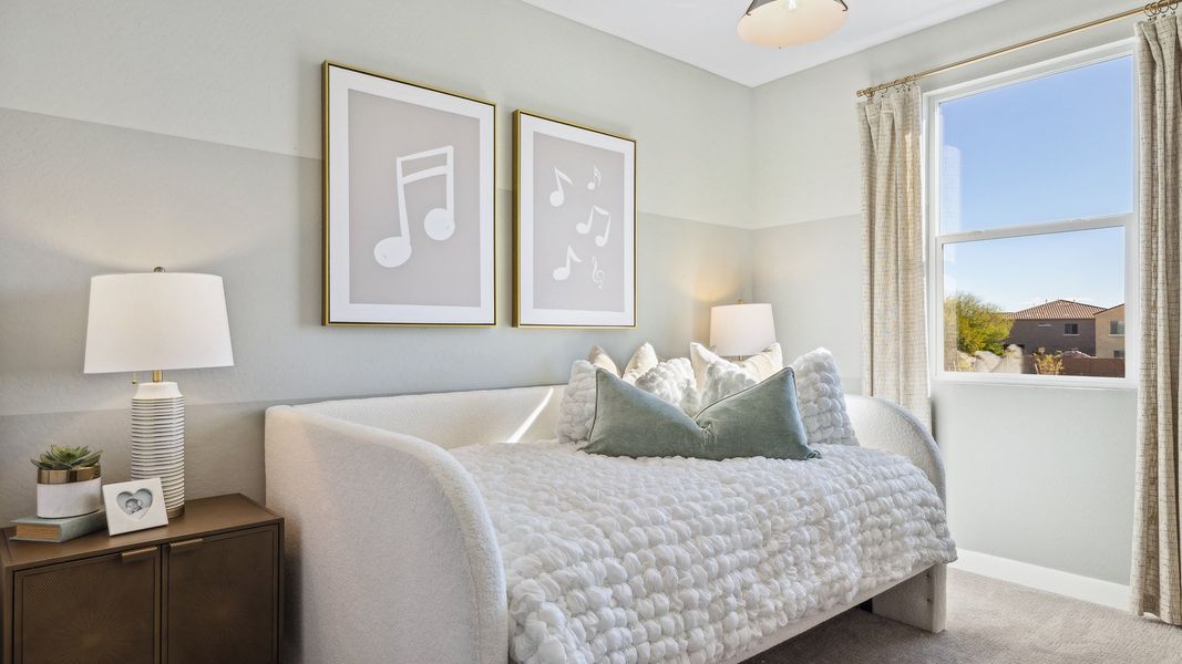 Furnished interior in a model home at The Ridge at Stone Butte in Phoenix (Image 40).