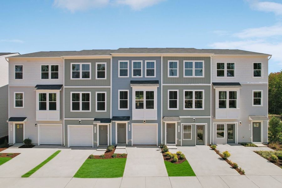 New low-maintenance townhomes in South Raleigh