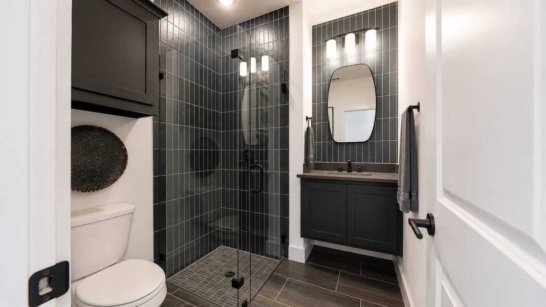 Furnished interior in a model home at Spiritas Ranch in Little Elm (Image 12).