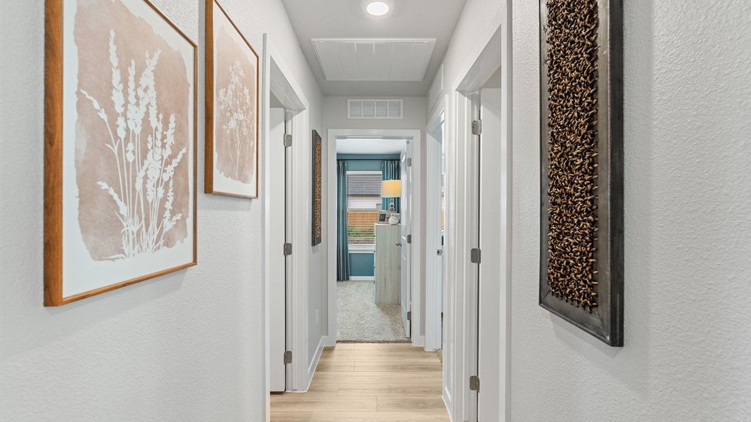 Furnished interior in a model home at Bridges Mill in Corpus Christi (Image 25).