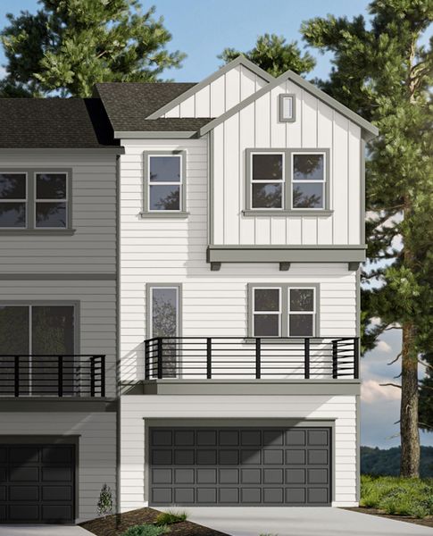 Front exterior of a home in the Parc Terrace at West Highlands community, located in Atlanta, GA (Image 4).