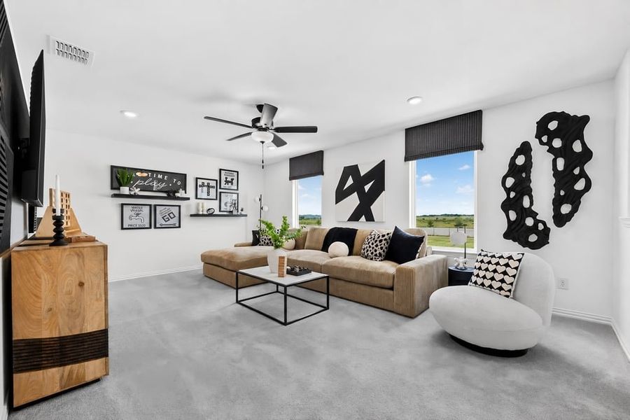 Furnished interior in a model home at Madero 50s in Haslet (Image 149). Furnished interior in a model home at Madero 50s in Haslet (Image 149).