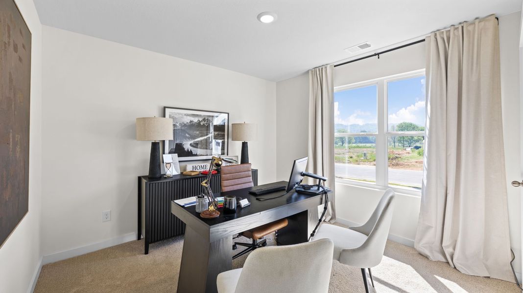 Furnished interior in a model home at Timber Creek in Rossville (Image 13).