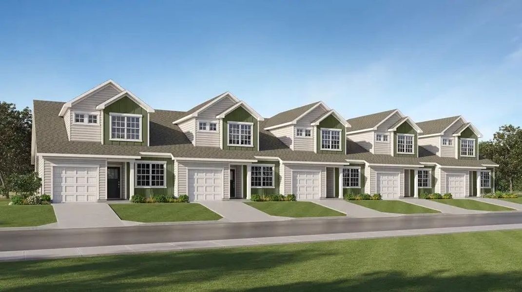 Front exterior of a home in the The Vines: Pines community, located in Charlotte, NC (Image 2).