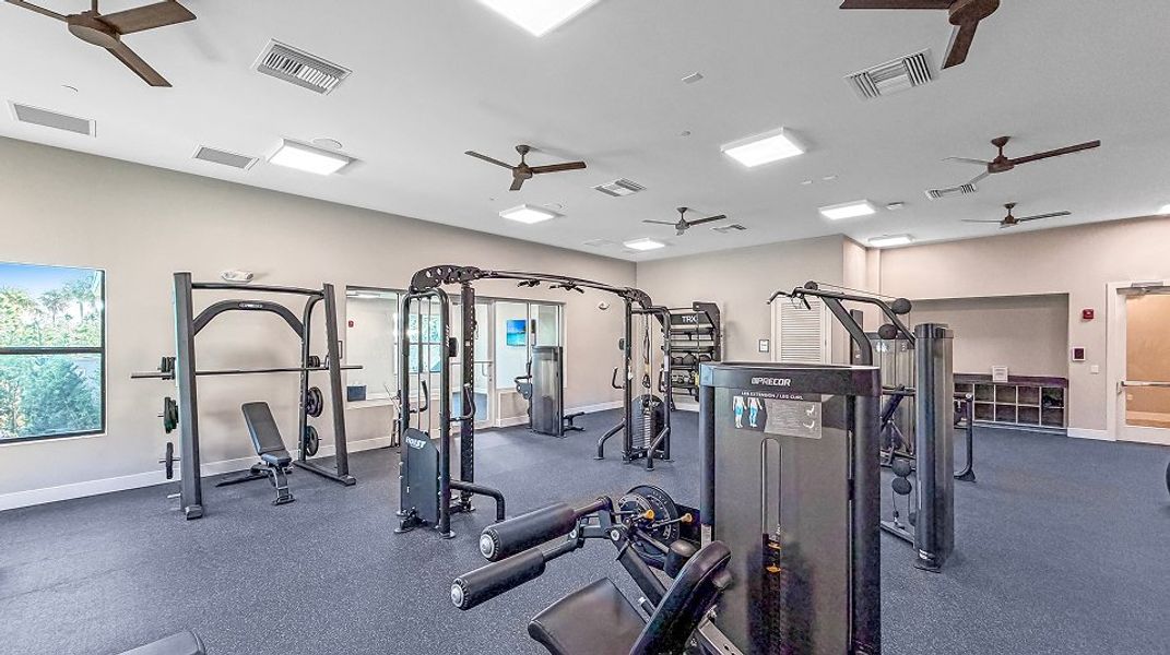 Delray Trails Amenity Clubhouse Interior Gym 1of5