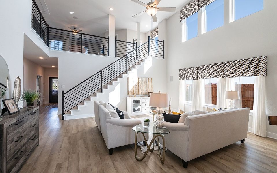 Furnished interior in a model home at The Grove in Sherman (Image 6).