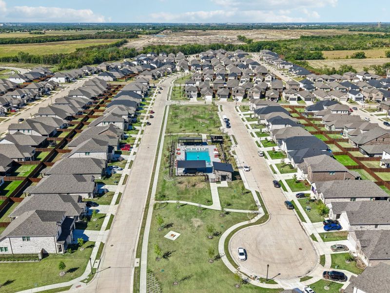 Aerial view of the Southridge community in Princeton, TX, showing layout and nearby surroundings (Image 12).