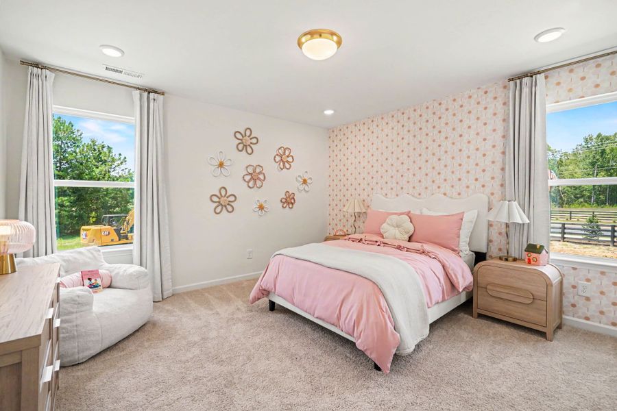 Furnished interior in a model home at Wendell Springs in Wendell (Image 10). Furnished interior in a model home at Wendell Springs in Wendell (Image 10).