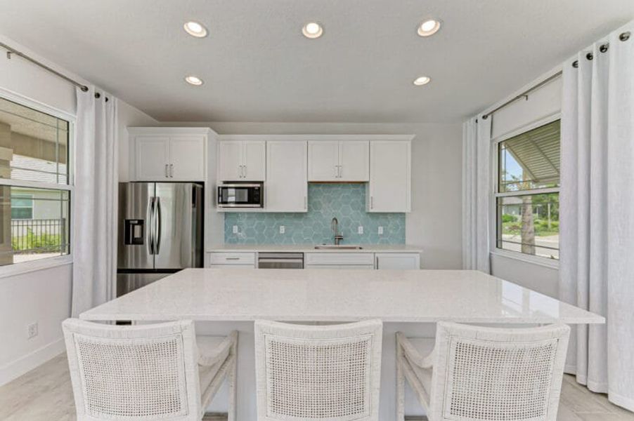 Furnished interior in a model home at The Laurels in Parrish (Image 9).