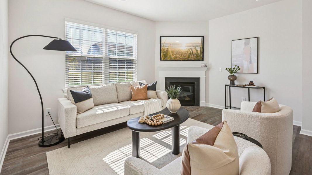 Furnished interior in a model home at Valley View in Waynesville (Image 6).