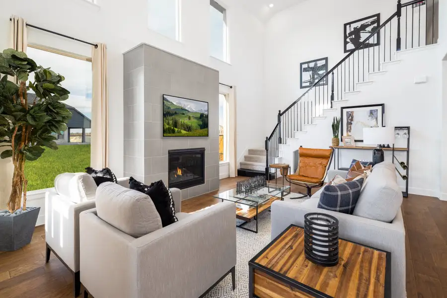 Furnished interior in a model home at Wildflower Ranch in Justin (Image 5).
