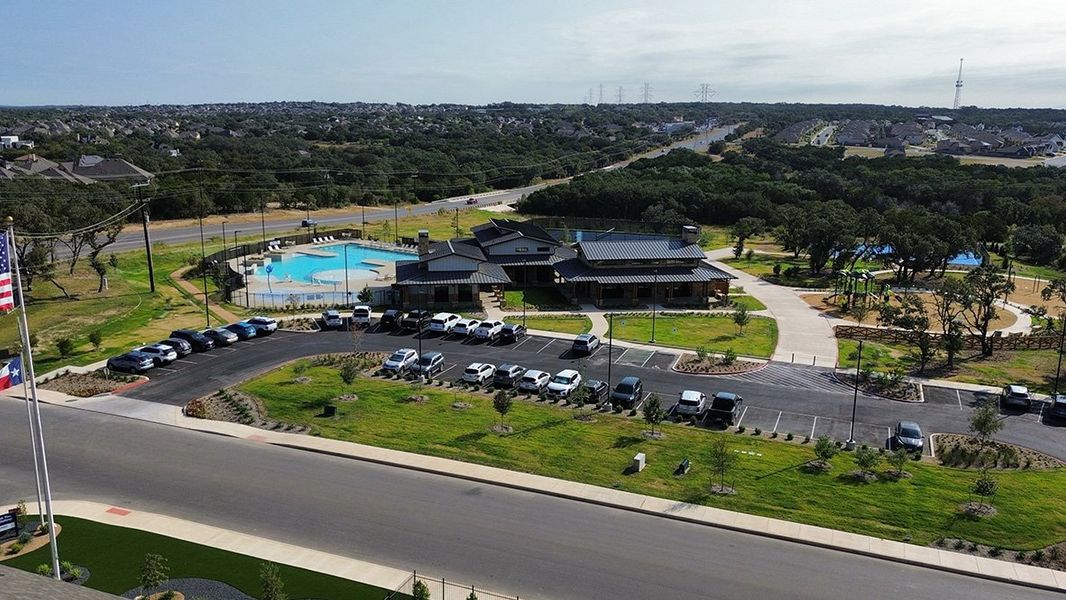Aerial view of the Brookstone Creek community in San Antonio, TX, showing layout and nearby surroundings (Image 13).