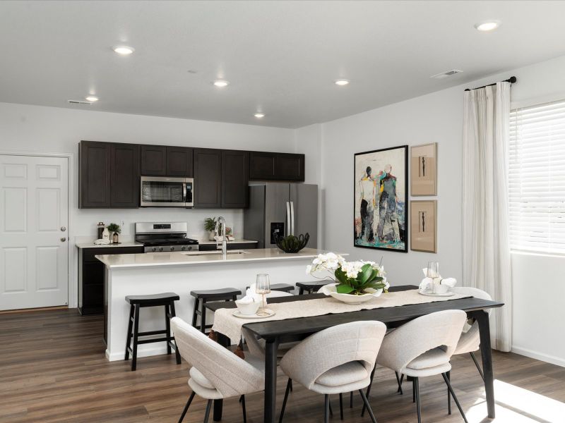 Furnished interior in a model home at Poudre Heights: The Meadow Collection in Windsor (Image 5).