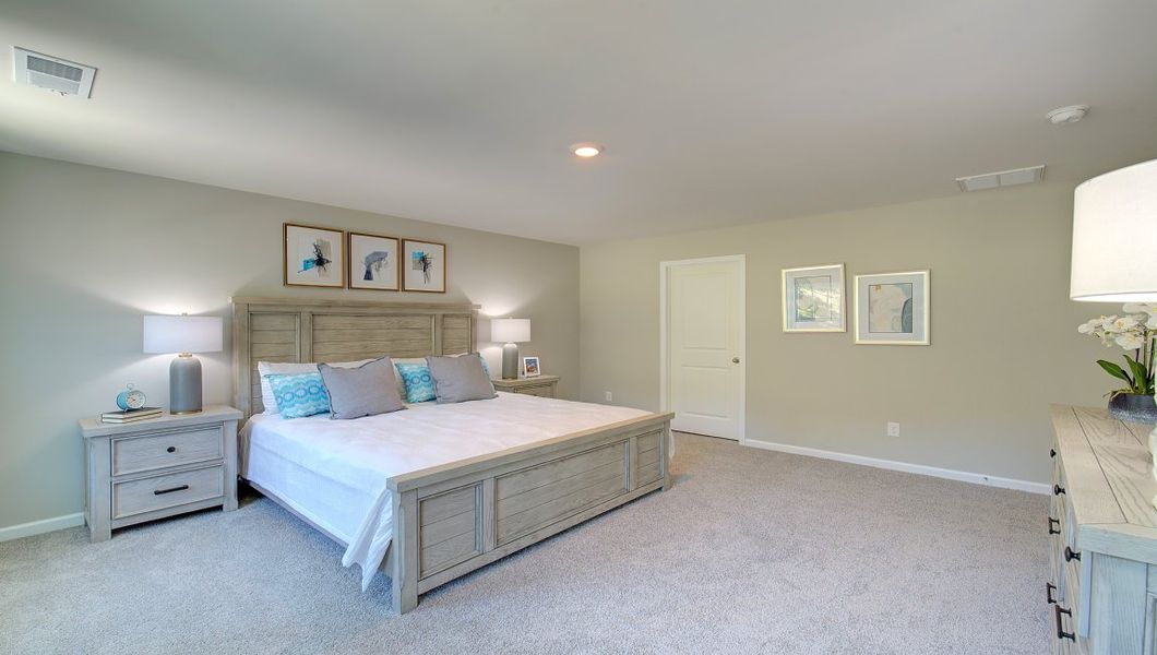 Furnished interior in a model home at Rydele Heights in Weaverville (Image 6).