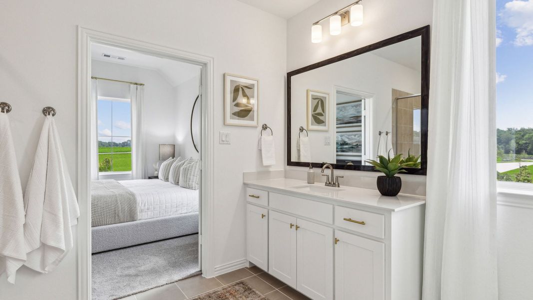 Furnished interior in a model home at Painted Tree – Woodland District in McKinney (Image 39).