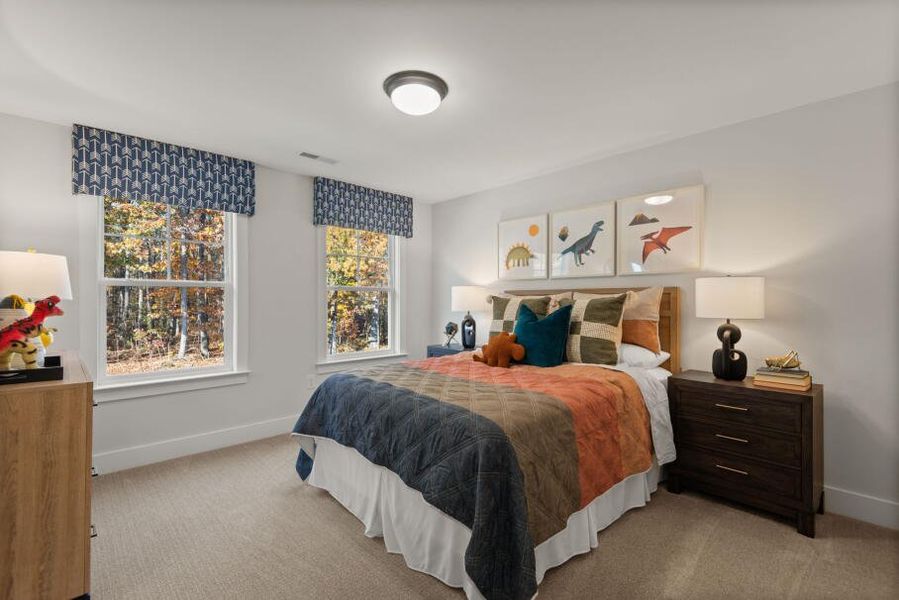 Furnished interior in a model home at Fiddler's Ridge in Advance (Image 30).