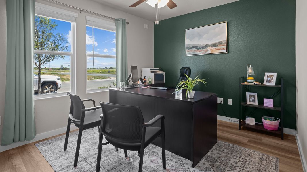 Furnished interior in a model home at Hampton Hills in Abilene (Image 25).