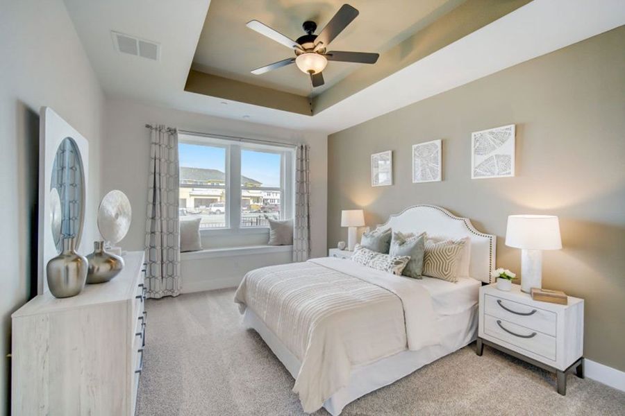 Furnished interior in a model home at Avery Centre in Round Rock (Image 10).