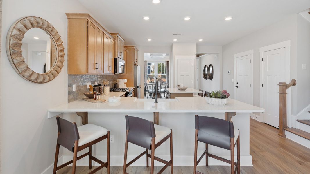 Furnished interior in a model home at Hinson Farm in Fountain Inn (Image 5).
