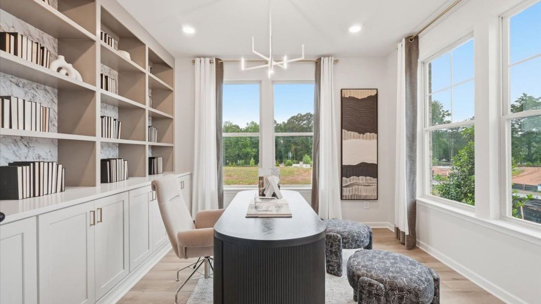 Furnished interior in a model home at Brighton in Locust Grove (Image 10). Furnished interior in a model home at Brighton in Locust Grove (Image 10).
