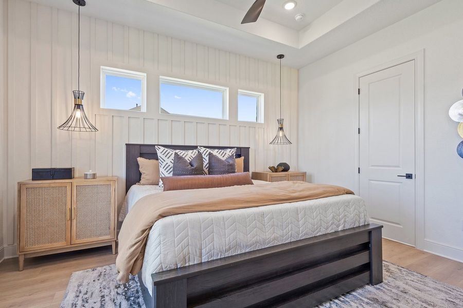 Furnished interior in a model home at Sauls Ranch in Round Rock (Image 5).