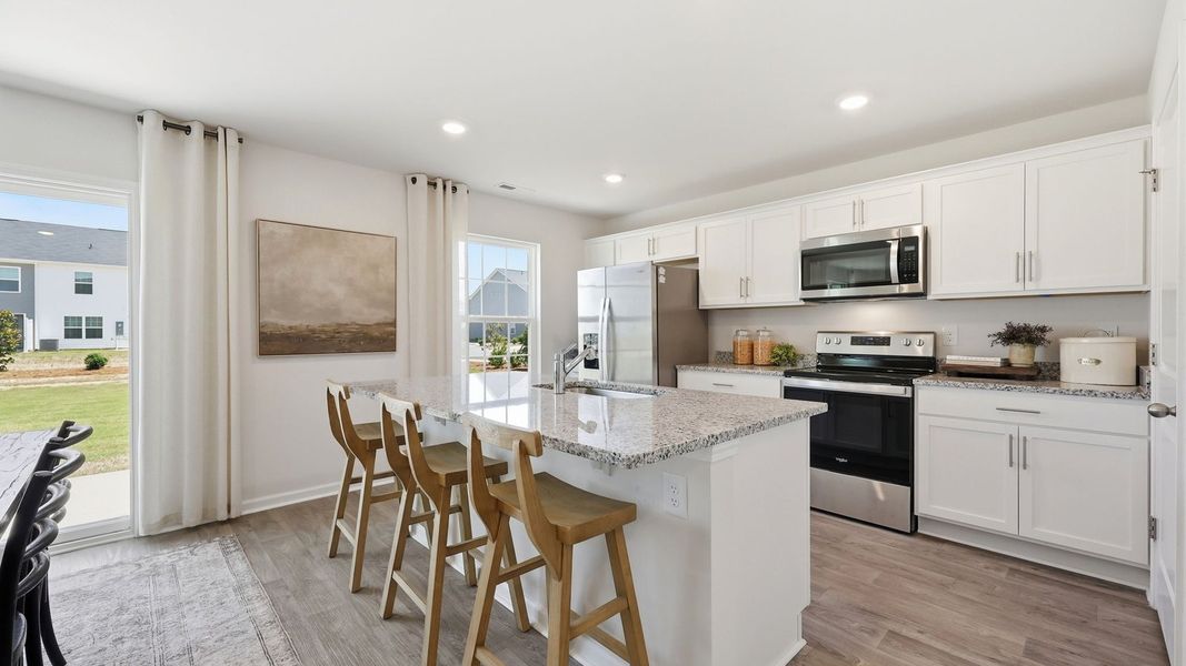 Furnished interior in a model home at Carter Ridge in Greenville (Image 11).
