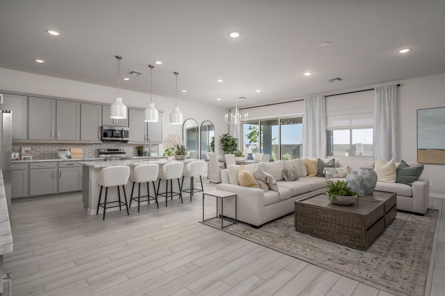 Great Room & Kitchen | Parker | Wildera – Valley Series | New Homes in San Tan Valley, AZ | Landsea Homes