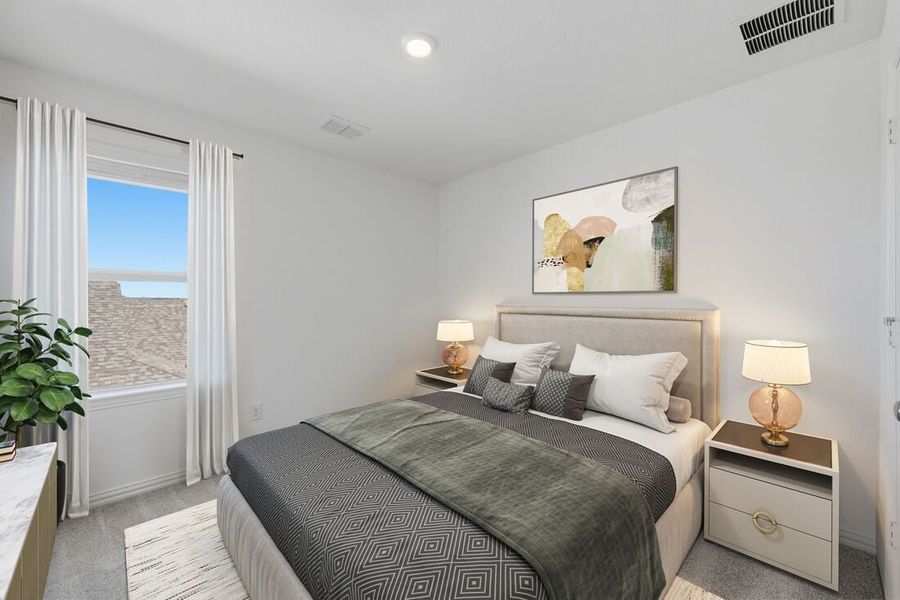 Furnished interior in a model home at Madero 50s in Fort Worth (Image 136).