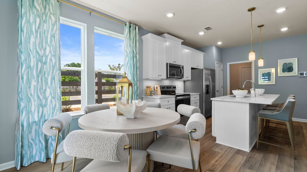 Furnished interior in a model home at McAvoy in Stockbridge (Image 5).