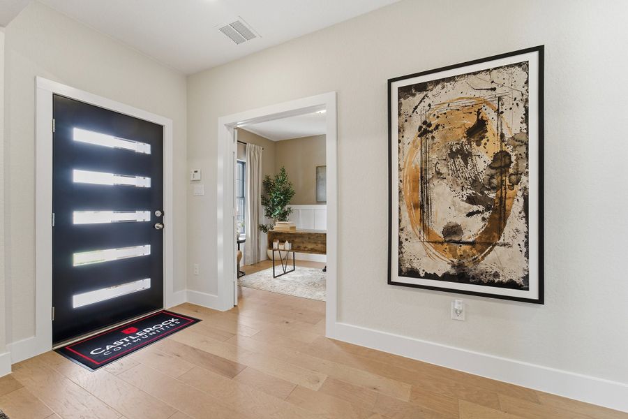 Furnished interior in a model home at Morgan Meadows in San Antonio (Image 5). Furnished interior in a model home at Morgan Meadows in San Antonio (Image 5).