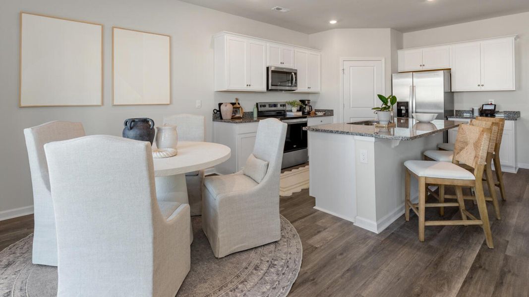 Furnished interior in a model home at Bella Point in Bolivia (Image 11). Furnished interior in a model home at Bella Point in Bolivia (Image 11).