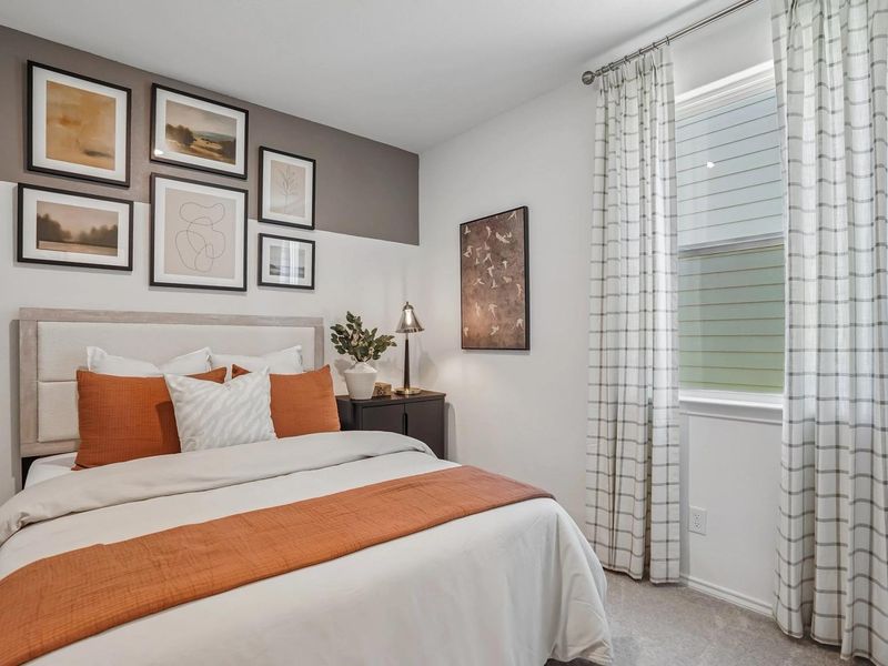 Furnished interior in a model home at Fairway Crossing in Converse (Image 13).