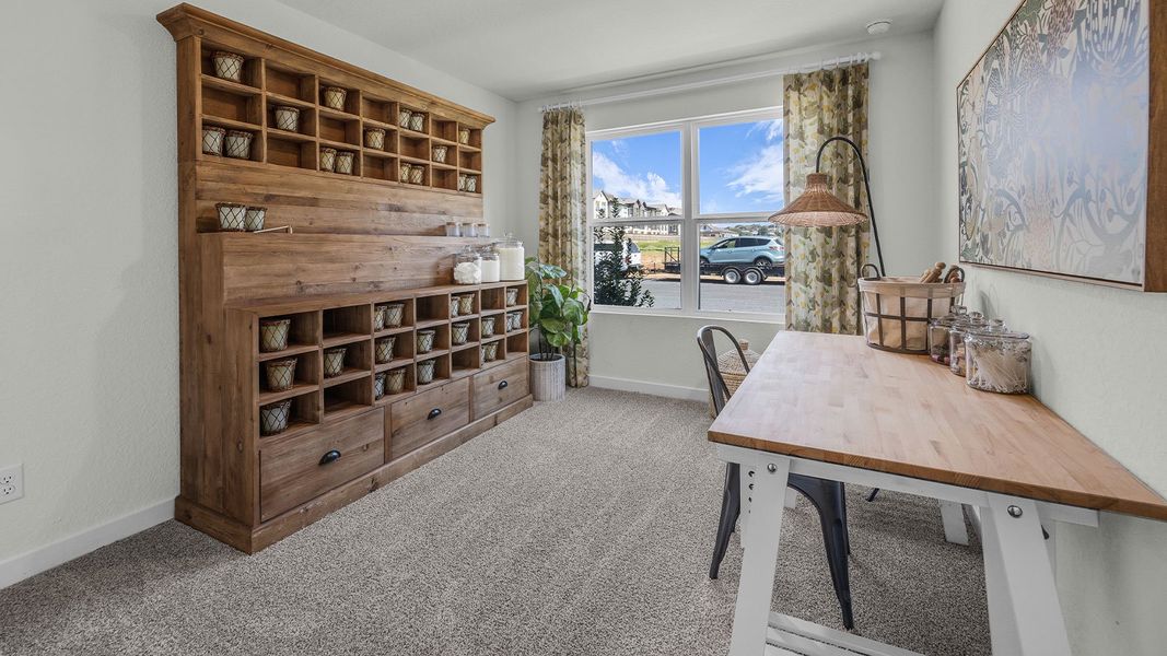 Furnished interior in a model home at Sonoma Oaks in Fredericksburg (Image 4).
